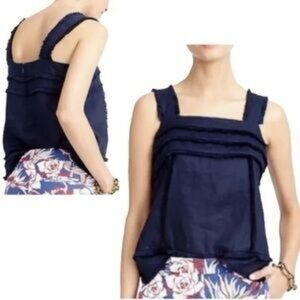 J. Crew Navy Blue Sleeveless Blouse